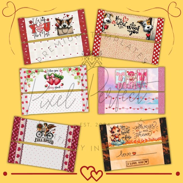 Valentine's Day 2026 chocolate wrappers