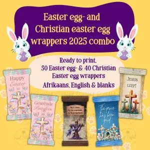 Easter egg- and Christian easter egg wrappers 2025 combo