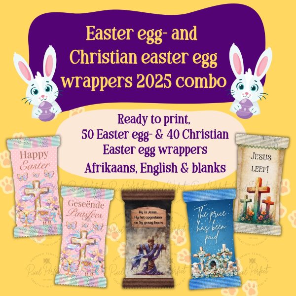 Easter egg- and Christian easter egg wrappers 2025 combo