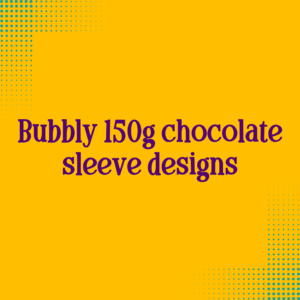 Bubbly 150g chocolate sleeve Thank you 1